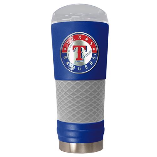 MLB Texas Rangers DRAFT Blue/Grey Stainless Steel Tumbler