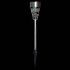 Northlight Seasonal Mosaic Stained LED Pathway Markers - Set of 3