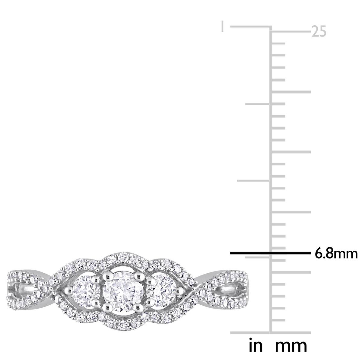 Diamond Classics™ White Gold 1/2ctw. Diamond Engagement Ring