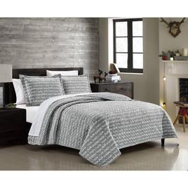 Spirit Linen Home(tm) Holiday Words Quilt Set