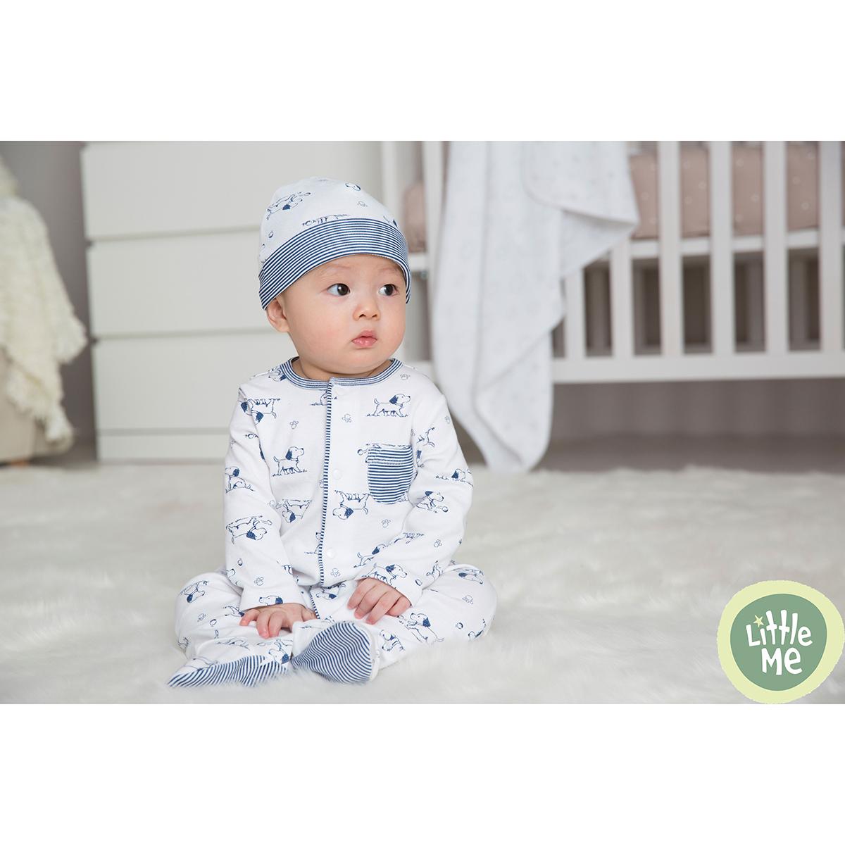 Baby Boy (Preemie-9M) Little Me Puppy Footie Pajamas