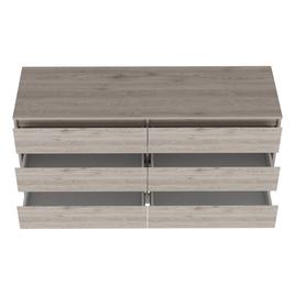 FM FURNITURE Seul 6 Drawer Double Dresser