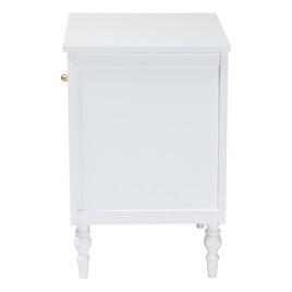 Baxton Studio Roni Modern White Wood 1-Drawer Nightstand
