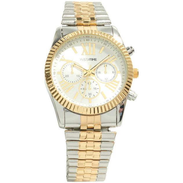 Mens Instatime Two Tone Faux Chronograph Watch - PT62648