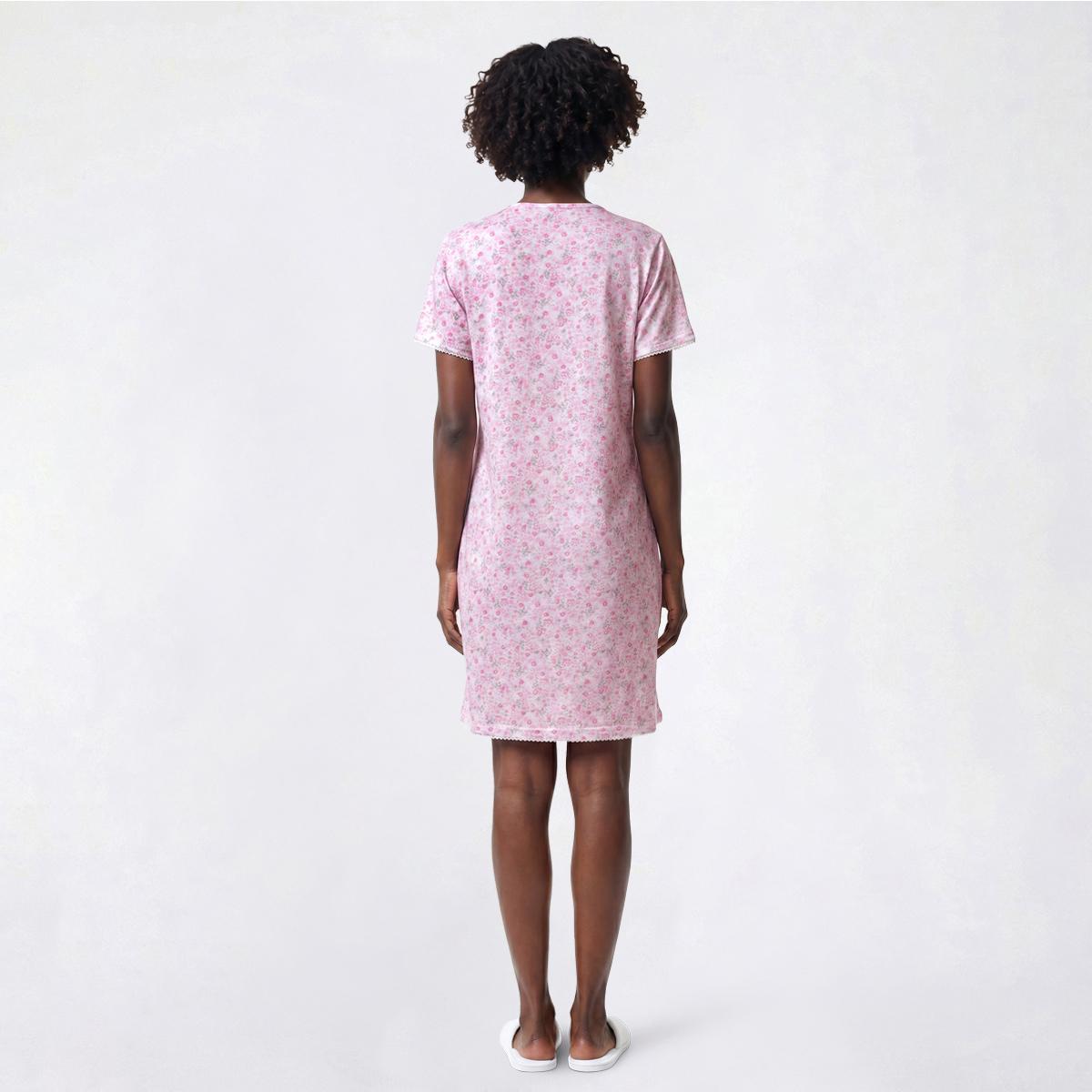 Womens Sophia by René Rofé® Ditsy Floral Lace Trim Nightgown