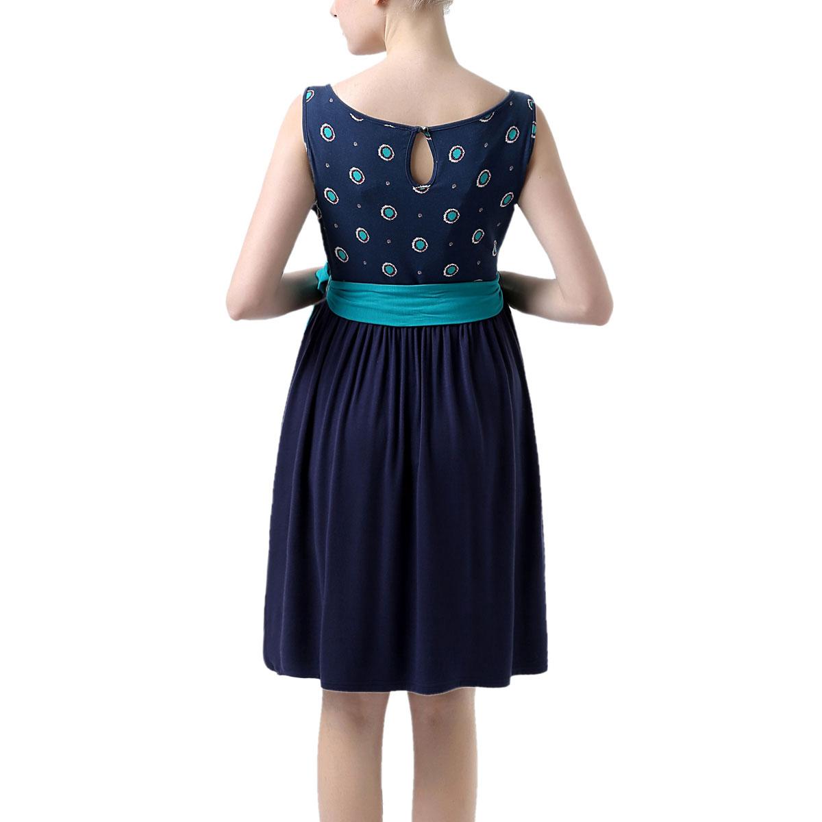 Womens Glow & Grow® Belted Maternity Fit & Flare Dress