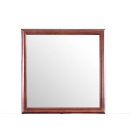 Passion Furniture Classic Square Wood Dresser Mirror - 38x38