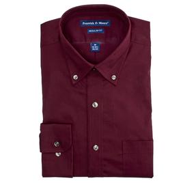 Mens Preswick & Moore® Luxury Regular Fit Dress Shirt - Wine