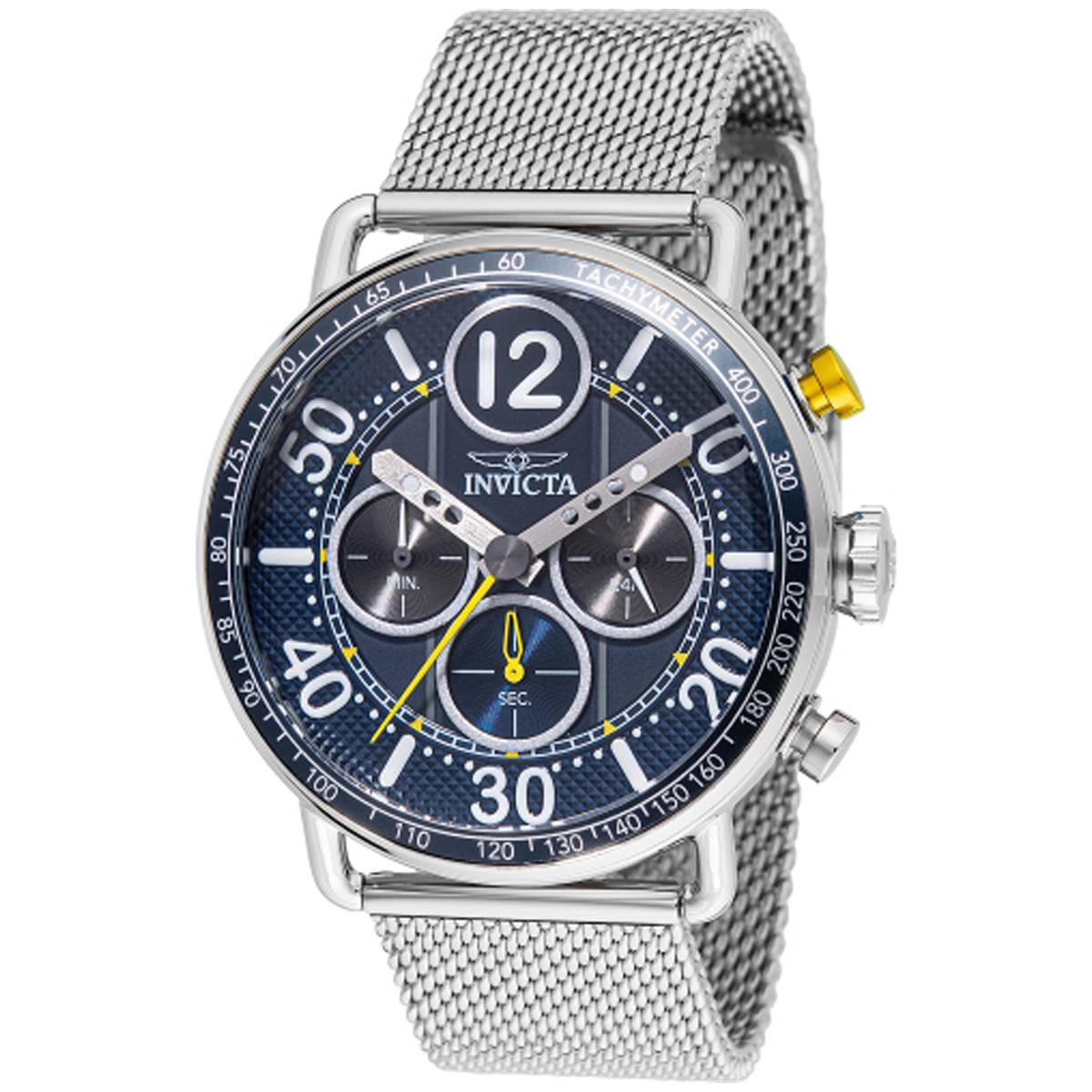Mens Invicta Speedway Blue Dial Quartz Watch - 49370