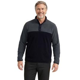 Mens LANDS END(R) Color Block Polar Snap Henley