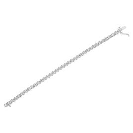 Haus of Brilliance Sterling Silver 1/10ctw. Tennis Bracelet