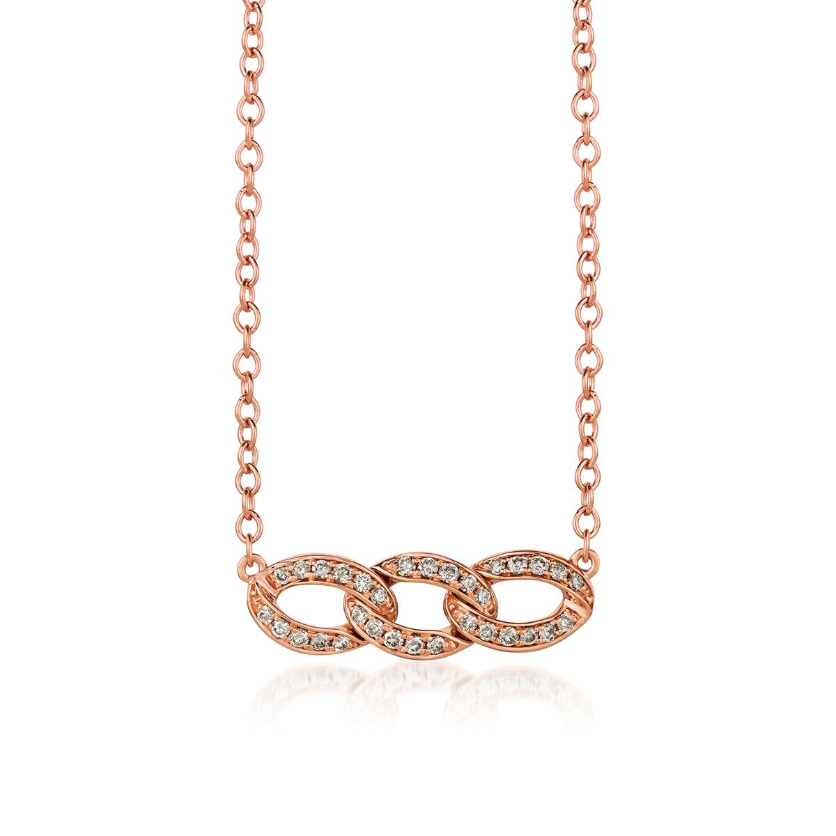 Le Vian(R) Strawberry Gold(R) & Nude Diamonds(tm) Adjustable Necklace