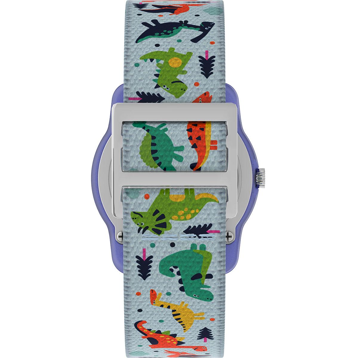 Kids Timex® Dinosaur Elastic Fabric Watch - TW7C77300JT