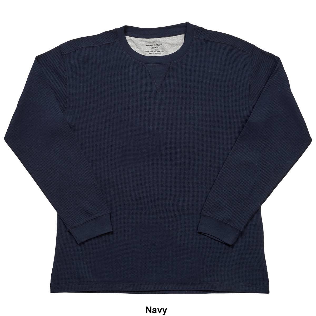 Mens Preswick & Moore® Long Sleeve Thermal Crew Neck Pajama Shirt