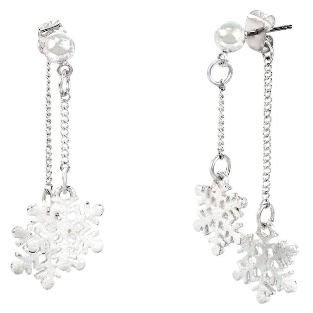 Snowflake Front & Back Drop Earrings