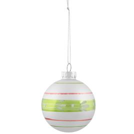 Northlight Seasonal 9ct. Striped Glitter Christmas Ornaments