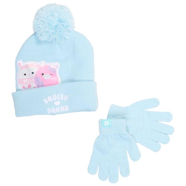Girls Squishmallows™ Squish Squad Beanie W/ Gloves Set