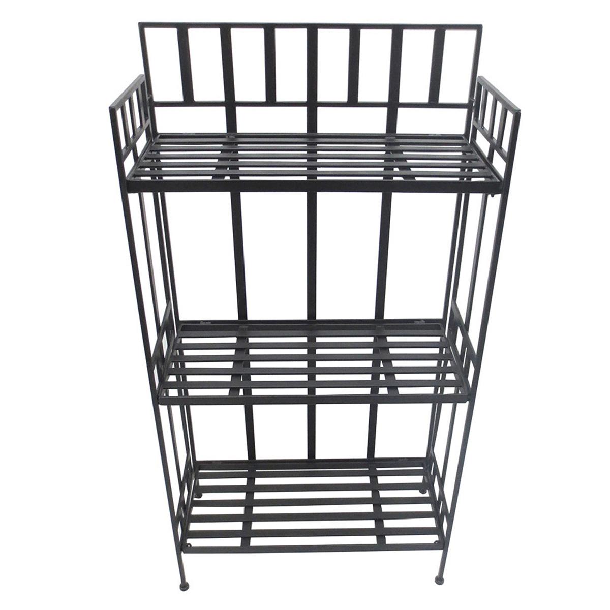 Santa's Workshop 3 Tier Black Shelf