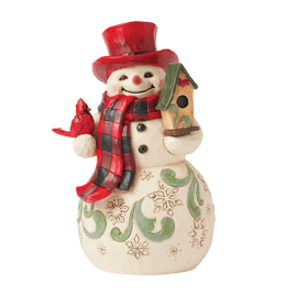 Jim Shore Heartwood Creek Highland Glen Snowman Hat Figurine