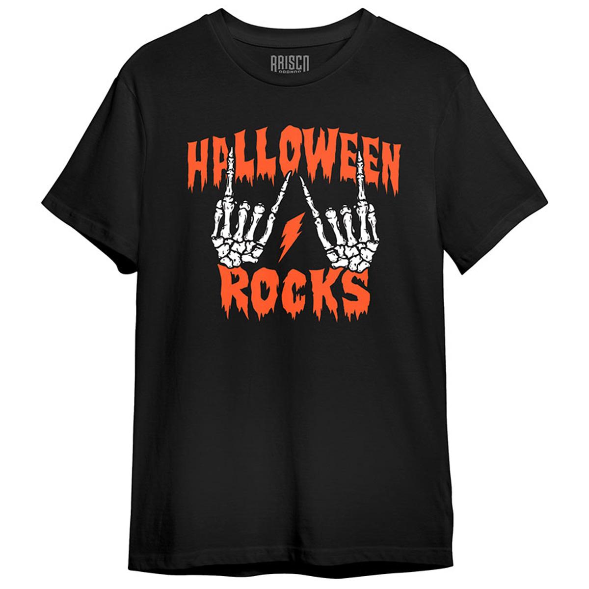 Young Mens Halloween Rockin Graphic Tee