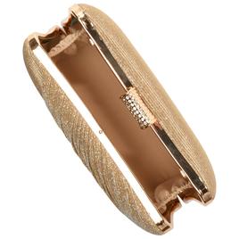 D''Margeaux East/West Kiss Lock Clutch with Chain