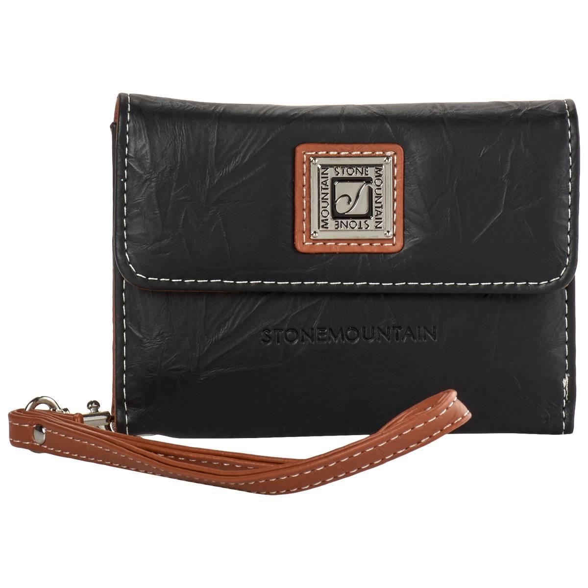 Womens Stone Mountain Nancy Leather Trifold Wallet
