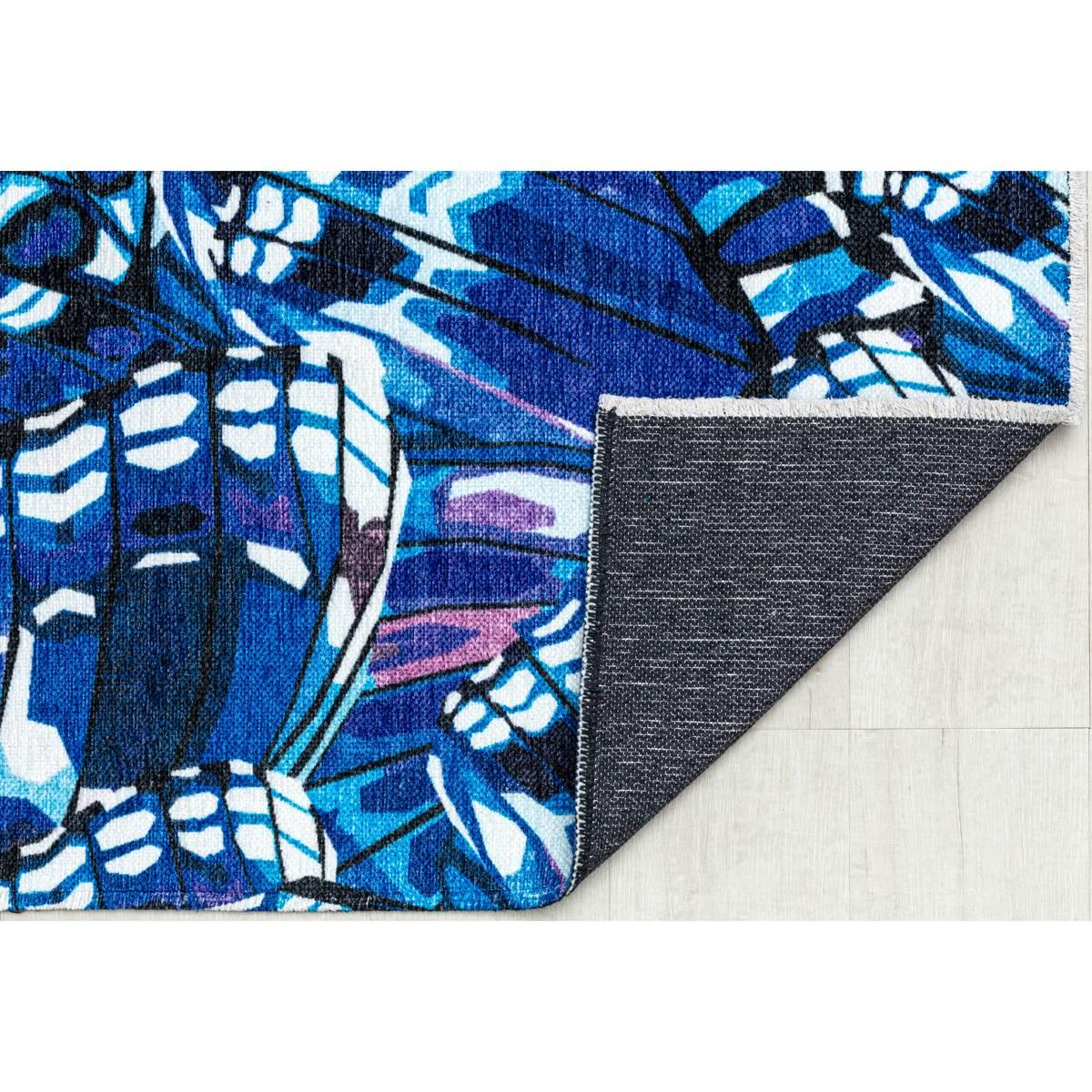 Elizabeth Sutton Maisie Morpho Blue Rectangular Area Rug