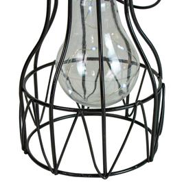 Northlight Seasonal 6.5in. Geometric Edison Outdoor Solar Lantern