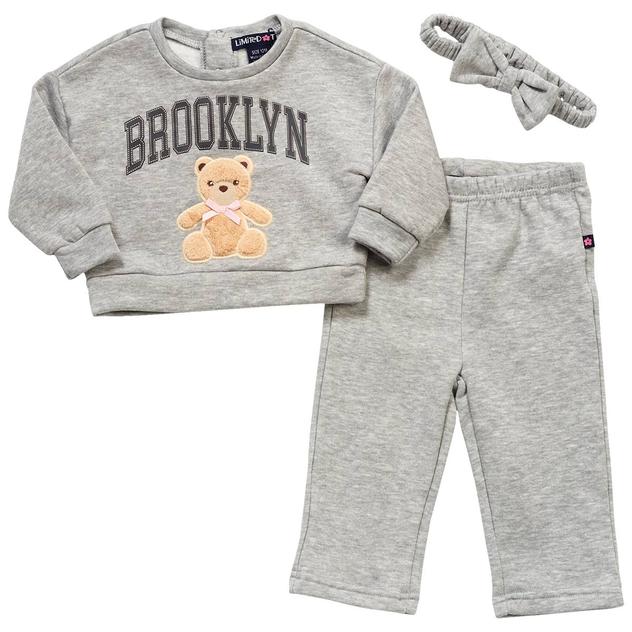 Baby Girl (12-24M) Limited Too™ 3pc. Brooklyn Sweatpants Set