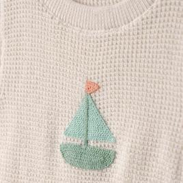 Baby Boy (NB-12M) Carter''s Sailboat Crochet Top/Short Set