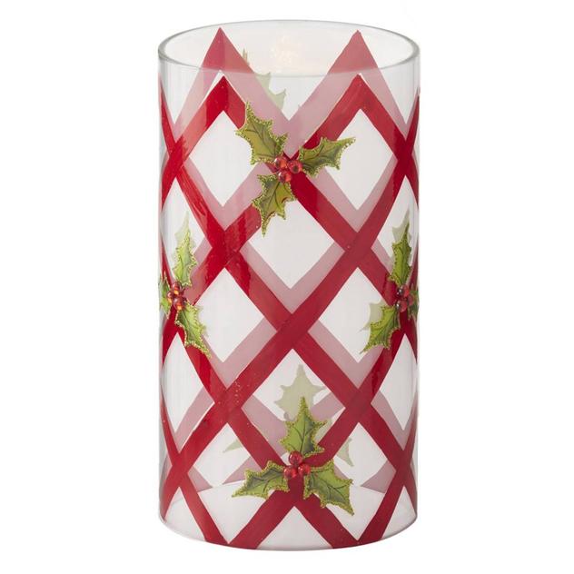 K&K Interiors Criss Cross Candle Slip Cover