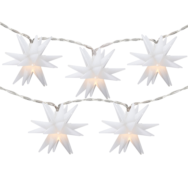 Northlight 5.25ft. 10ct. LED White Star Christmas Fairy Lights