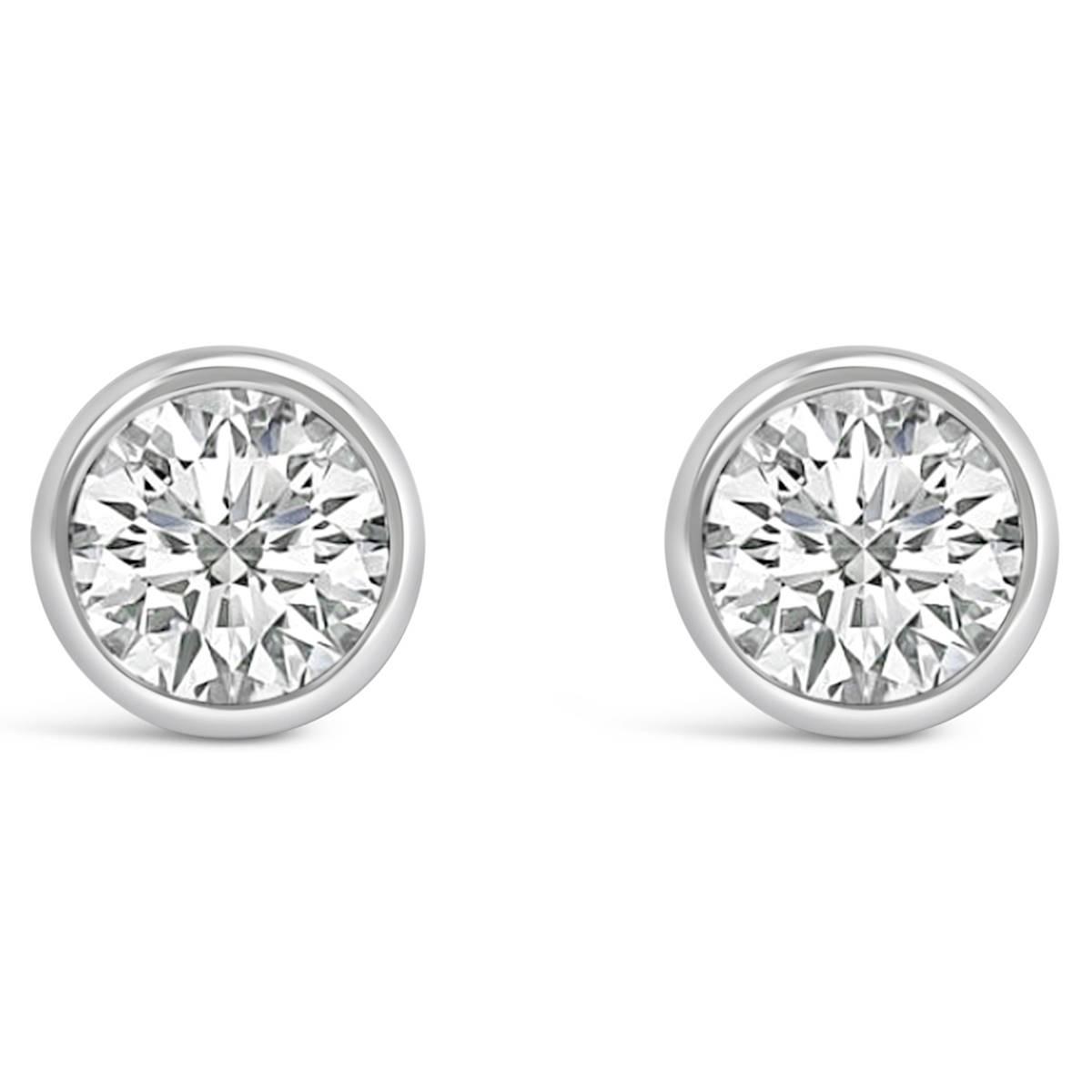 Haus of Brilliance 1ct. Lab Grown Diamond Round Stud Earrings