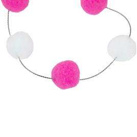 Northlight Seasonal 9ft. Pink & White Snowball Christmas Garland