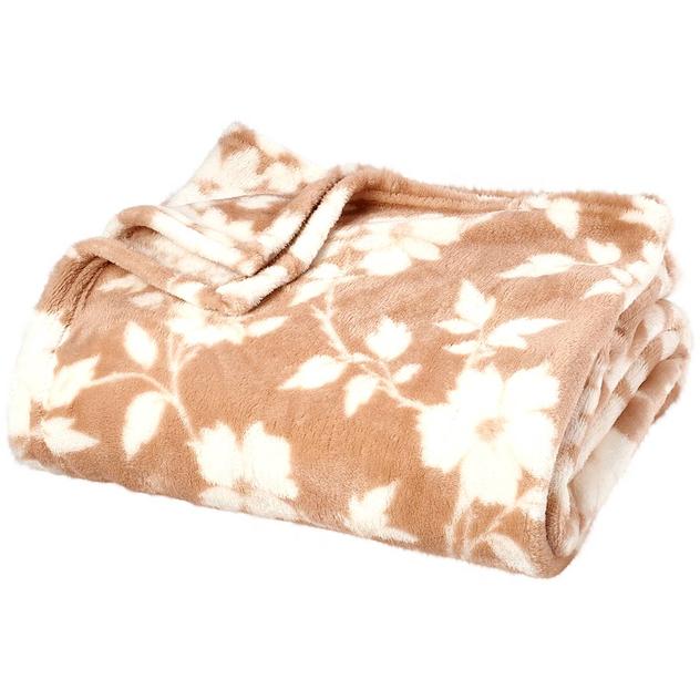 Ashley Cooper™ Pressed Flowers Print Plush Throw
