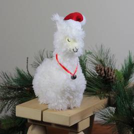 Northlight Standing Plush Sleeping Llama Christmas Figure