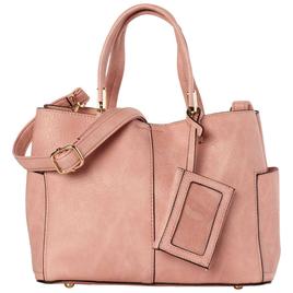 DS Fashion Solid Triple Compartment Satchel