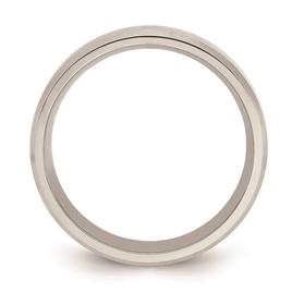 Mens Endless Affection™ Highly Polished 6mm Beveled Edge Band