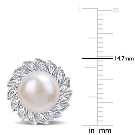 Gemstone Classics™ Pearl Halo Pearl Stud Earrings