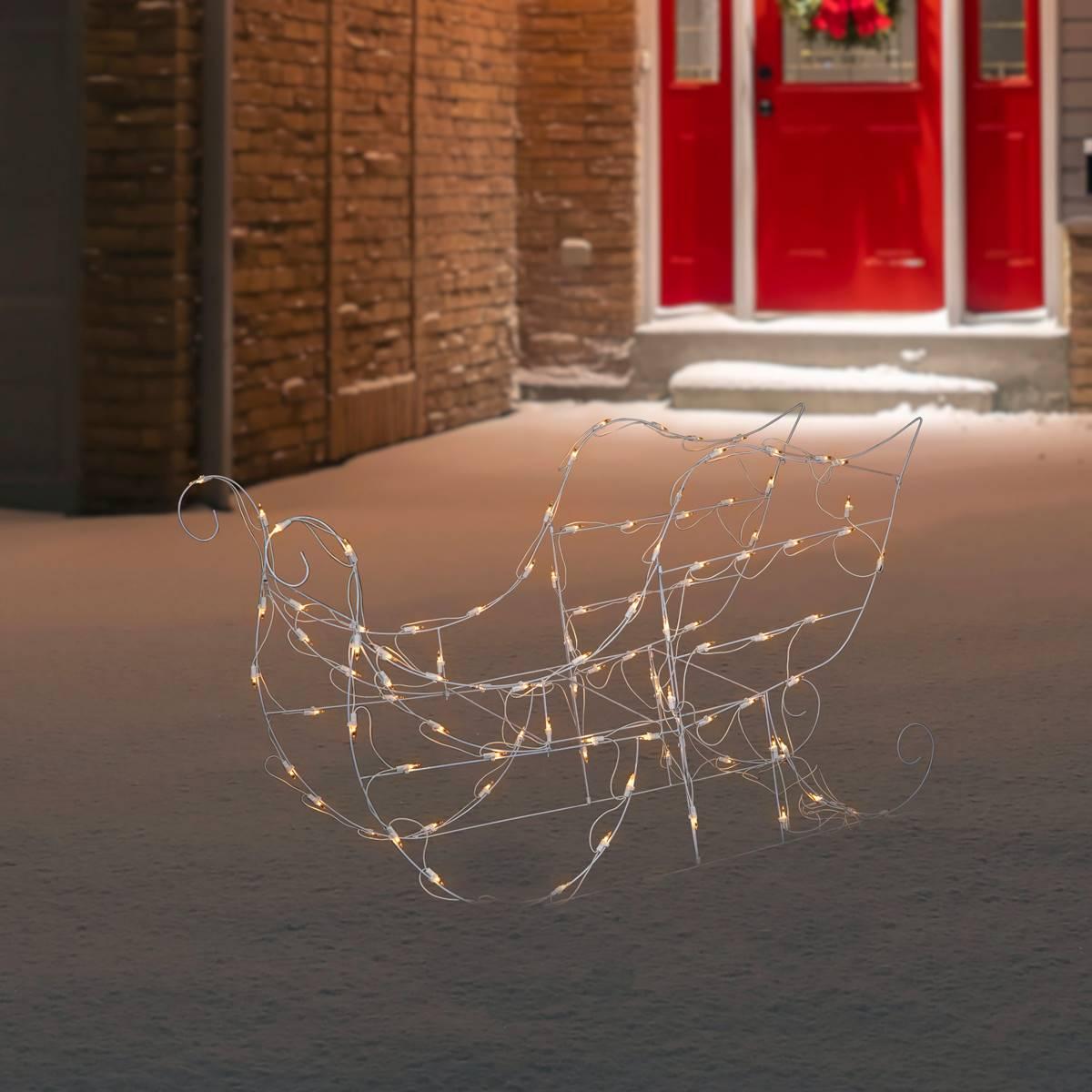 Northlight Seasonal Lighted Sleigh Outdoor Christmas Decoration