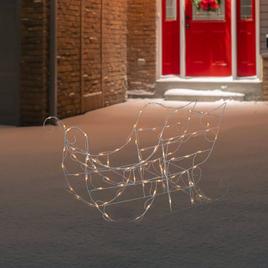 Northlight Seasonal Lighted Sleigh Outdoor Christmas Decoration
