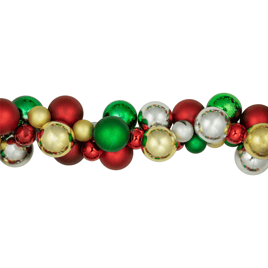 Northlight 6ft. Shatterproof Traditional Christmas Ball Garland