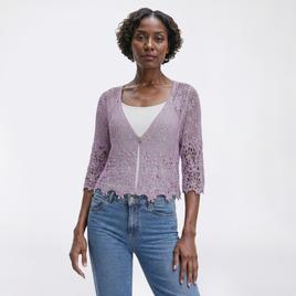 Womens Rabbit Rabbit Rabbit Daisy Lace Shrug