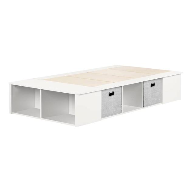 South Shore Flexible Platform Bed With Baskets