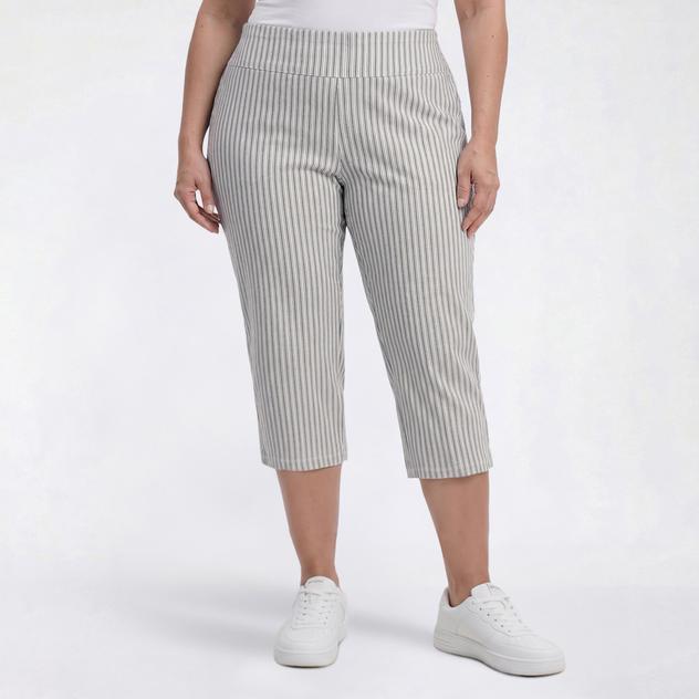 Plus Size Preswick & Moore® Pinstripe Millennium Capris