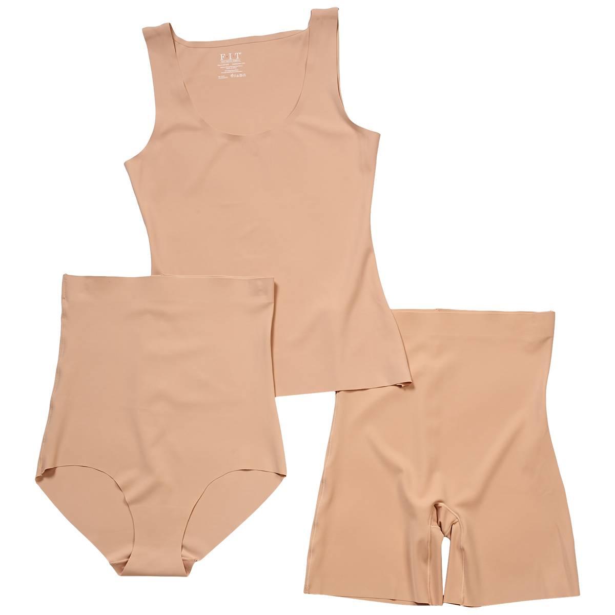 Womens Fit Shapewear 3pk. Set - Nude - 337718H3-NNUD