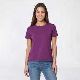 Petite Hasting & Smith Short Short Sleeve Tee with Side Buttons