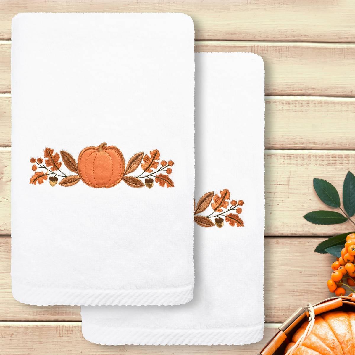 Linum Home Textiles Harvest Bounty Hand Towel - Set Of 2