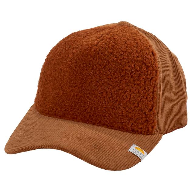 Womens C&C California Sherpa & Corduroy Baseball Cap