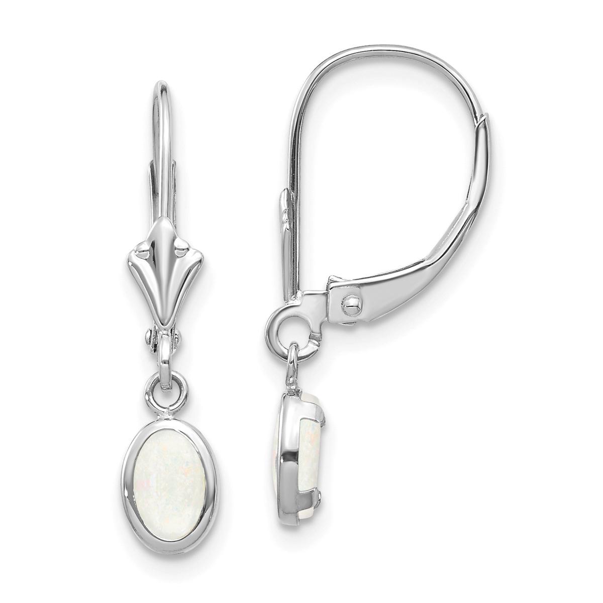 Gemstone Classics(tm) Opal Leverback Earrings
